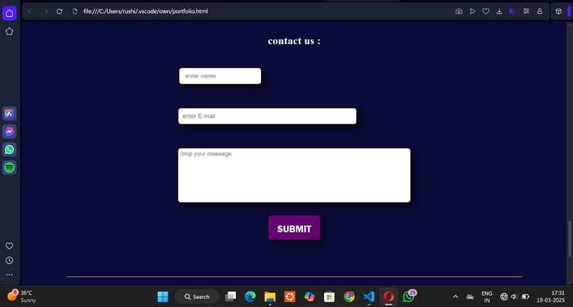 rushi's portfolio – screenshot 3