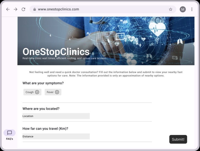 OneStopClinics – screenshot 1