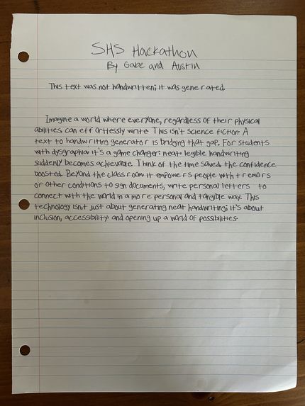 Letter to Handwritten PDF Generator – screenshot 1