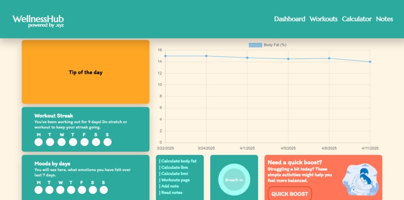 WellnessHub – screenshot 1