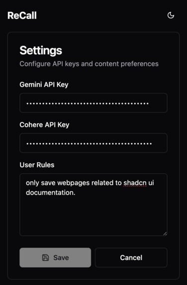 ReCall – screenshot 2