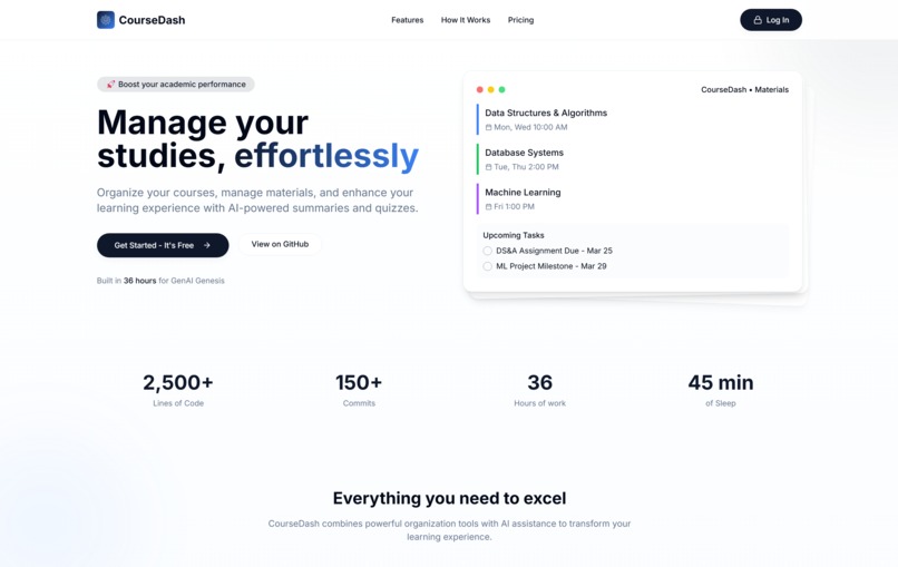 CourseDash – screenshot 1