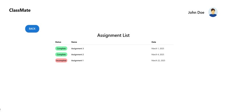 ClassMate – screenshot 2