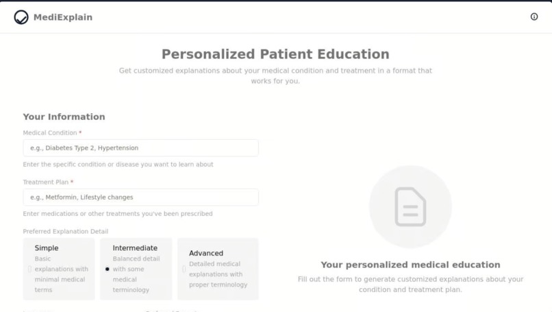 PersonalizedMedEdu – screenshot 1