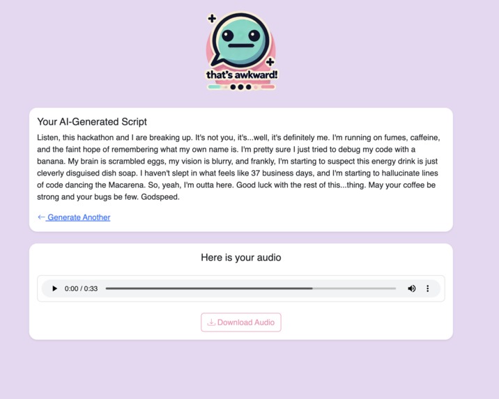 ThatsAwkward – screenshot 2