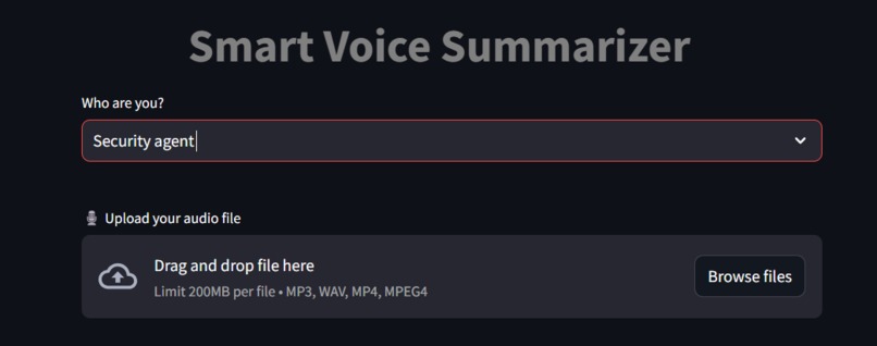 Smart Voice Summarizer – screenshot 1