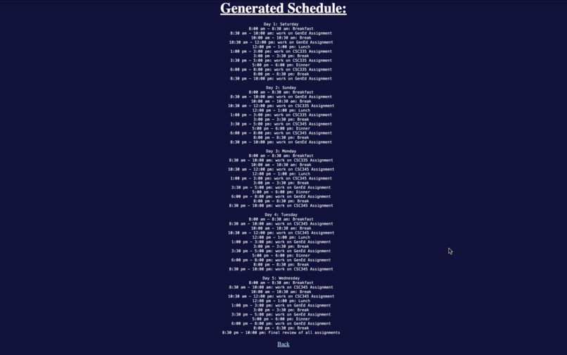 Schedule Bot – screenshot 3