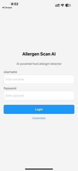 AllergenScan AI – screenshot 1