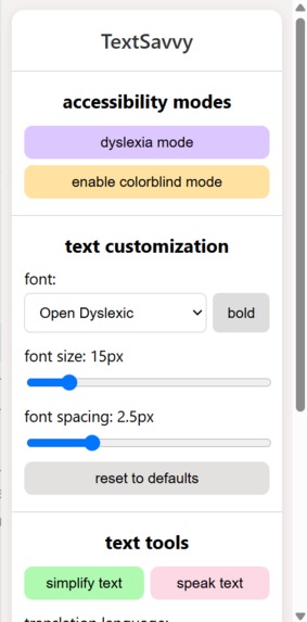 TextSavvy – screenshot 1