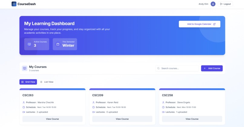 CourseDash – screenshot 3