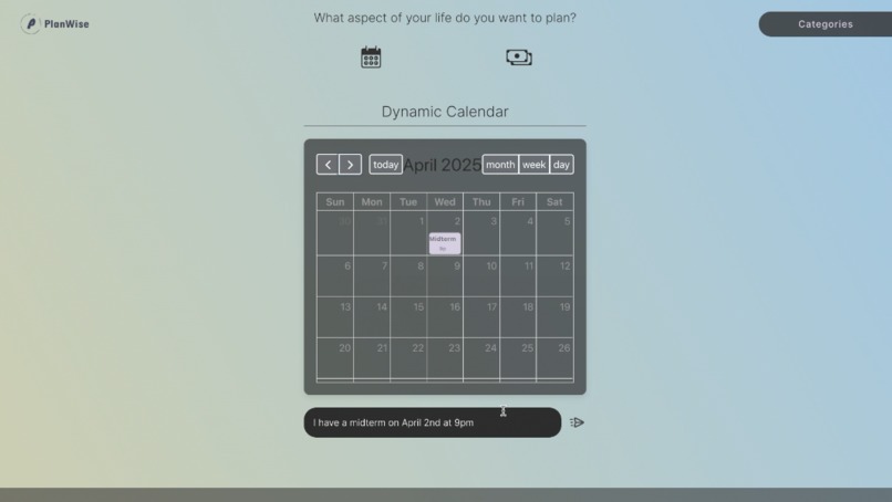 PlanWise – screenshot 3