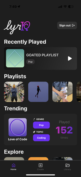 lyrIQ – screenshot 2
