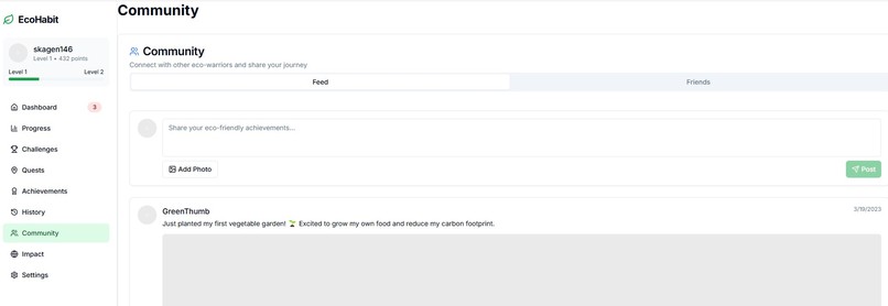 EcoHabit – screenshot 2