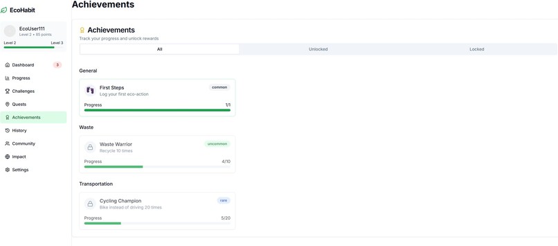 EcoHabit – screenshot 5