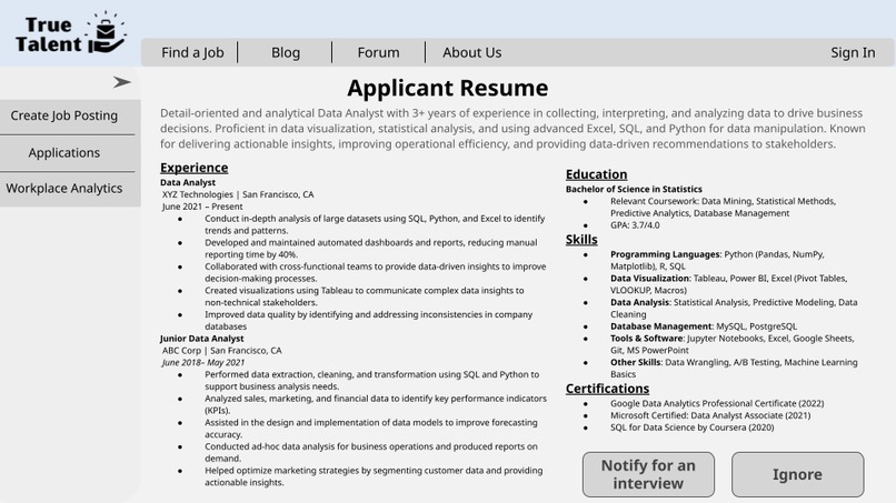 TrueTalent – screenshot 3