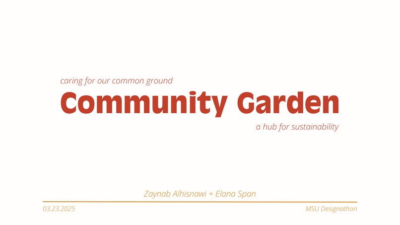 caring for our common ground: Community Garden – screenshot 1