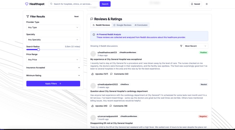 Healthspot – screenshot 1