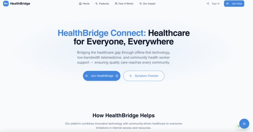 HealthBridge Connect – screenshot 1