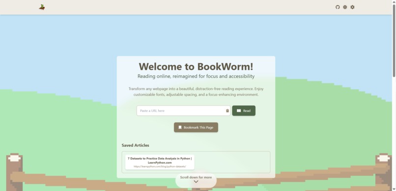 BookWorm – screenshot 1