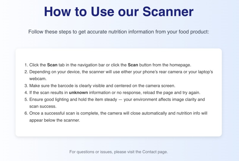 NutriScan – screenshot 2