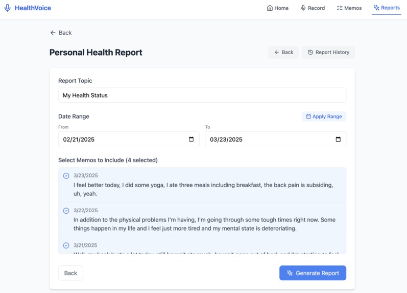 HealthVoice – screenshot 4