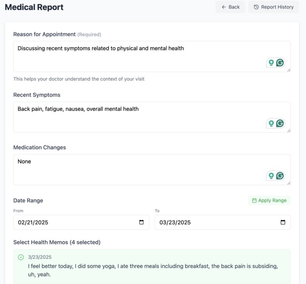 HealthVoice – screenshot 5