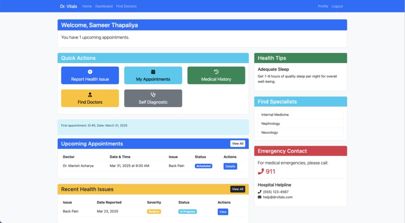 Dr. Vitals – screenshot 1