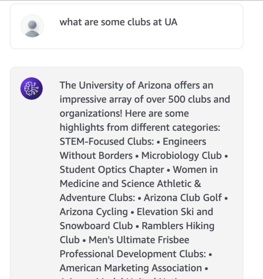 UA chatbot – screenshot 2
