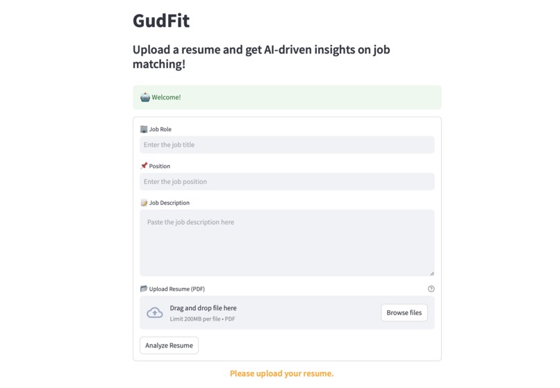 GudFit – screenshot 1
