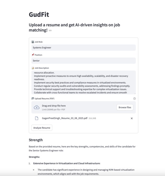 GudFit – screenshot 2