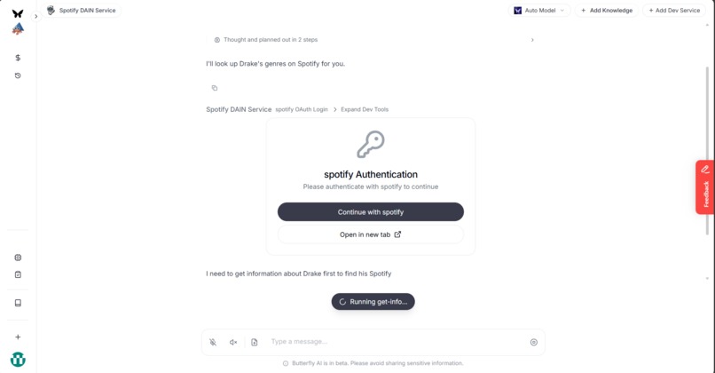 Spotify DAIN Service – screenshot 2