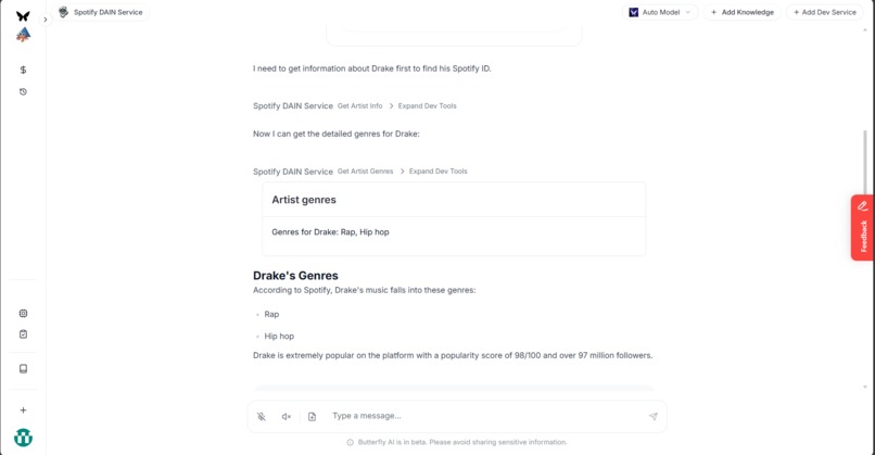Spotify DAIN Service – screenshot 3