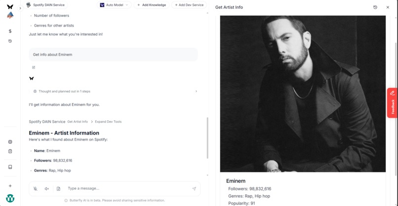 Spotify DAIN Service – screenshot 4