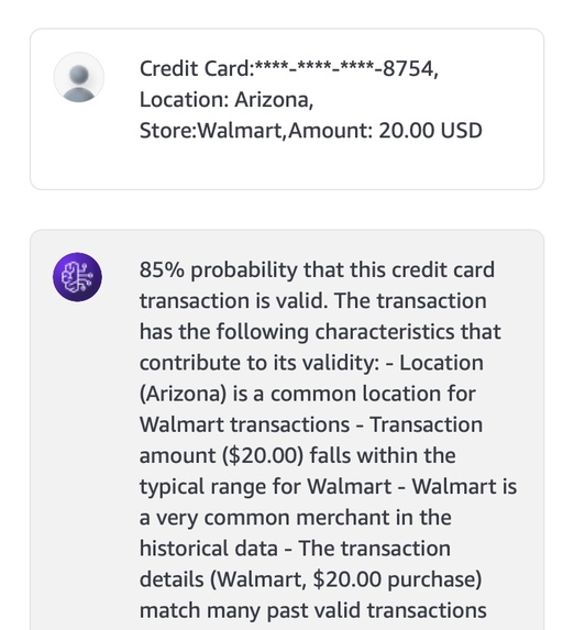 CreditCardFraudDetector – screenshot 2