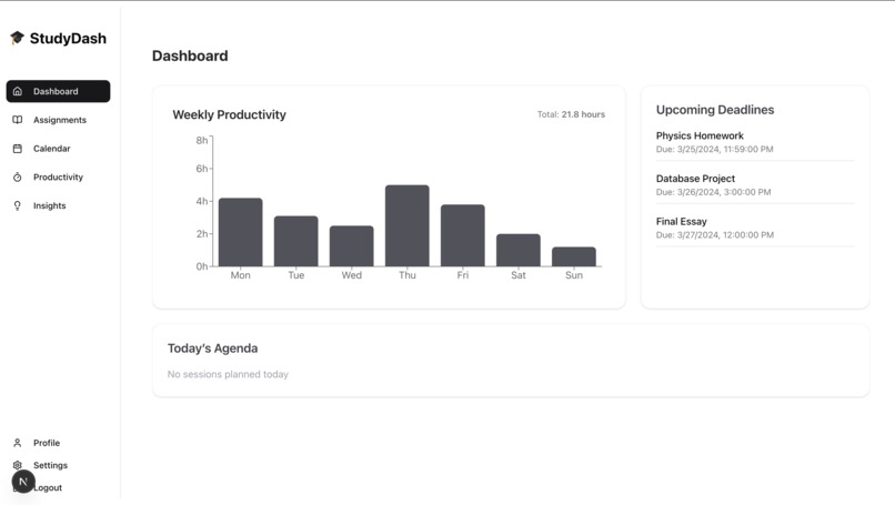 StudyDash – screenshot 1