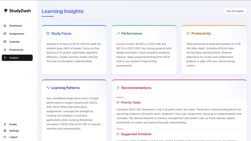 StudyDash – screenshot 4