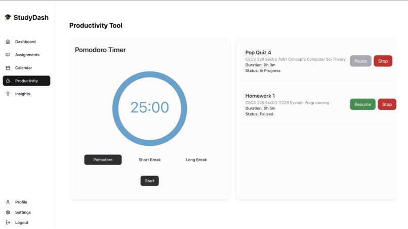 StudyDash – screenshot 5