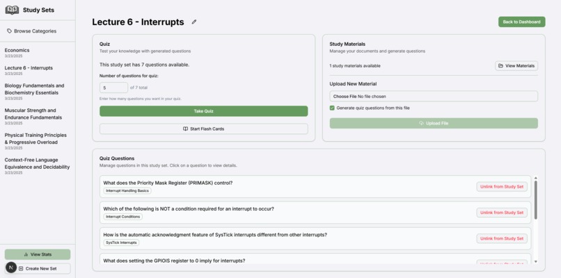 Study Sets  – screenshot 1