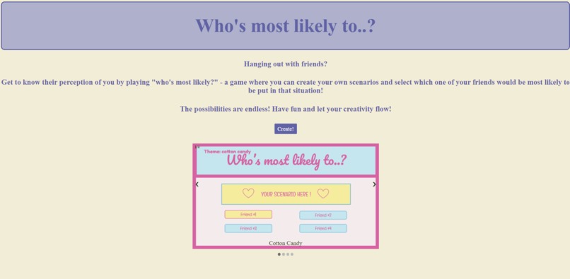 Who's More Likely To... – screenshot 1