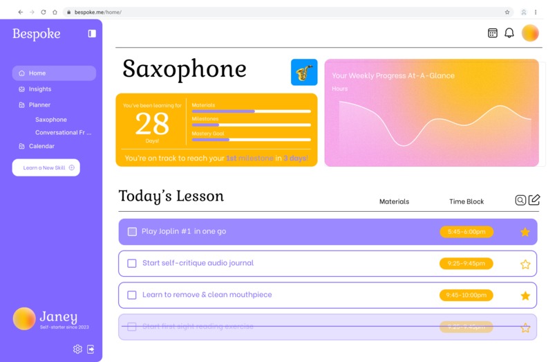 Bespoke – screenshot 2