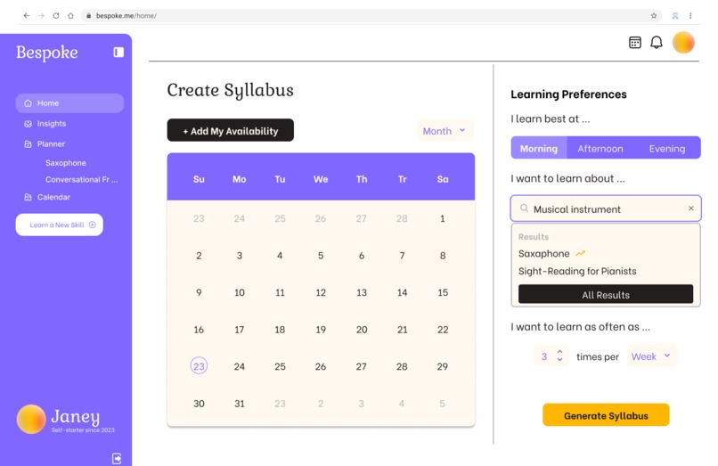 Bespoke – screenshot 3