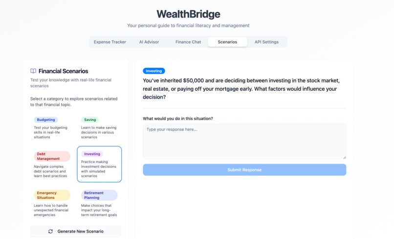 WealthBridge – screenshot 2
