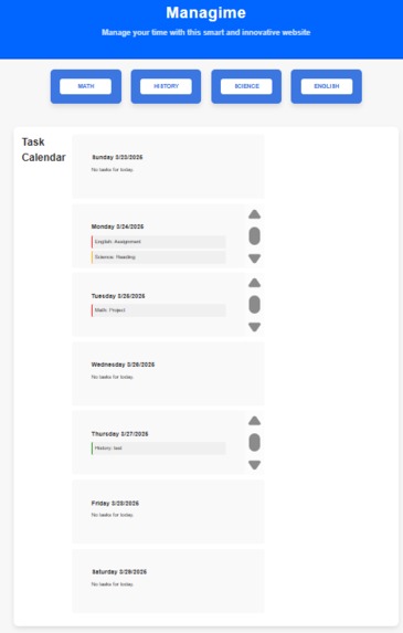 Managime – screenshot 2