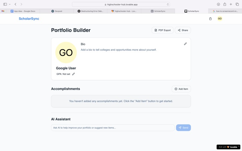ScholarSync – screenshot 1