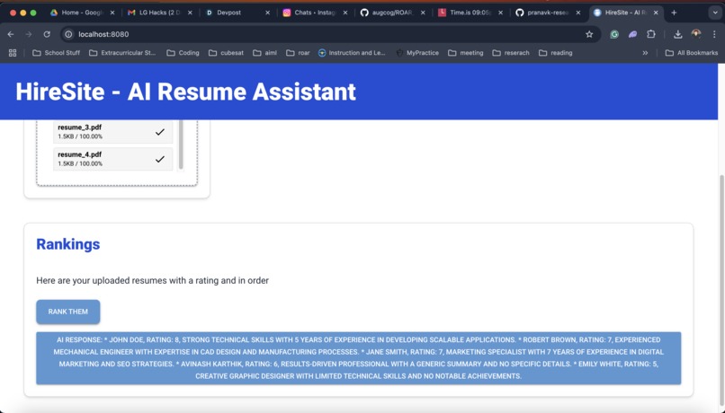 HireSite – screenshot 2