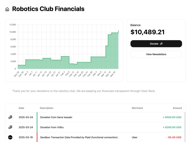Clear Bank – screenshot 3