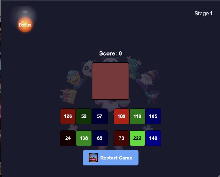 Guess Color Combo – screenshot 1