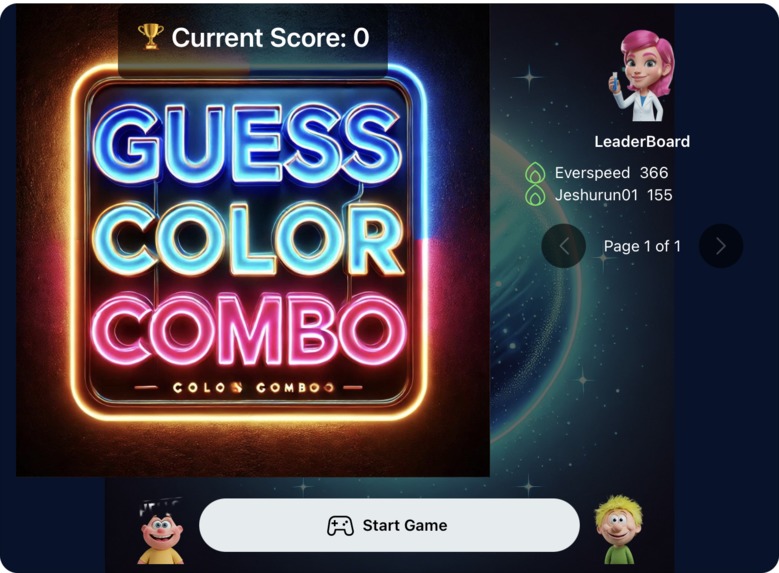 Guess Color Combo – screenshot 3