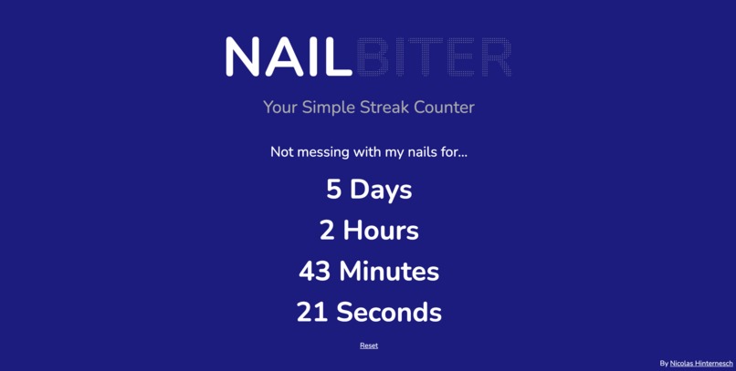 Nailbiter - Your Simple Streak Counter – screenshot 2