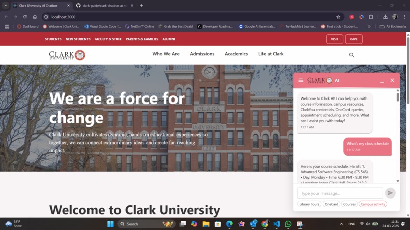 Cougar chatbot  – screenshot 1